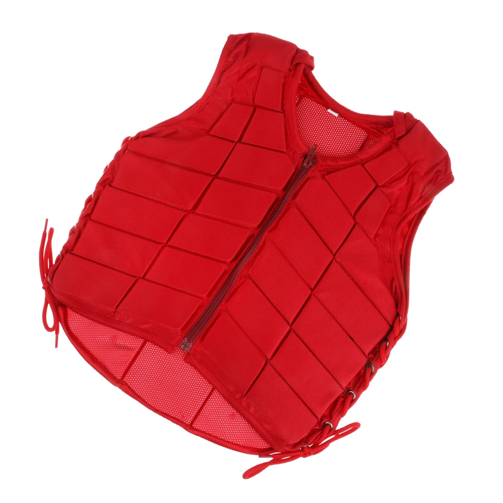 

Safety Vest Horse Riding Vest Equestrian Body Protector Kids S Red