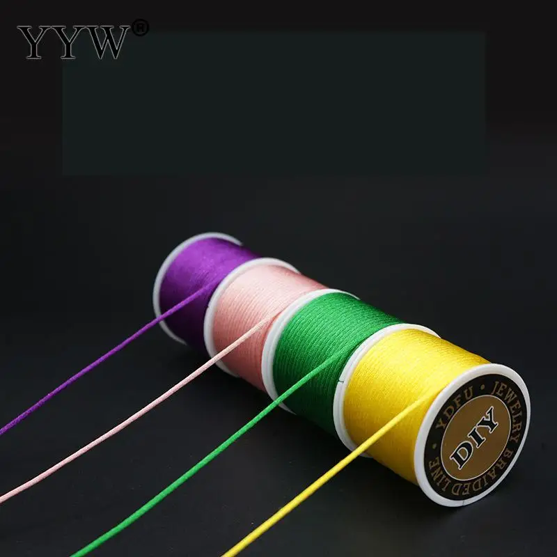 

New 2mm 11-13m Chinese Knot Cord 39 Colors Rattail Satin Braided String Jewelry Findings Beading Rope for DIY Fashion Crafts