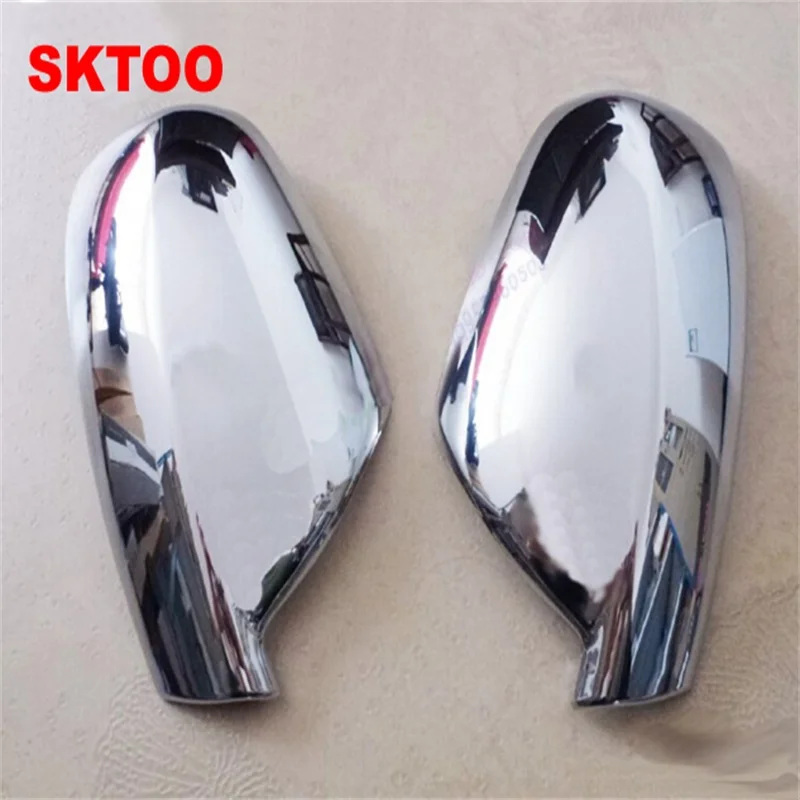 SKTOO для 2004 2012 Peugeot 307 CC SW 407 дверное боковое зеркало хромированное покрытие крышка