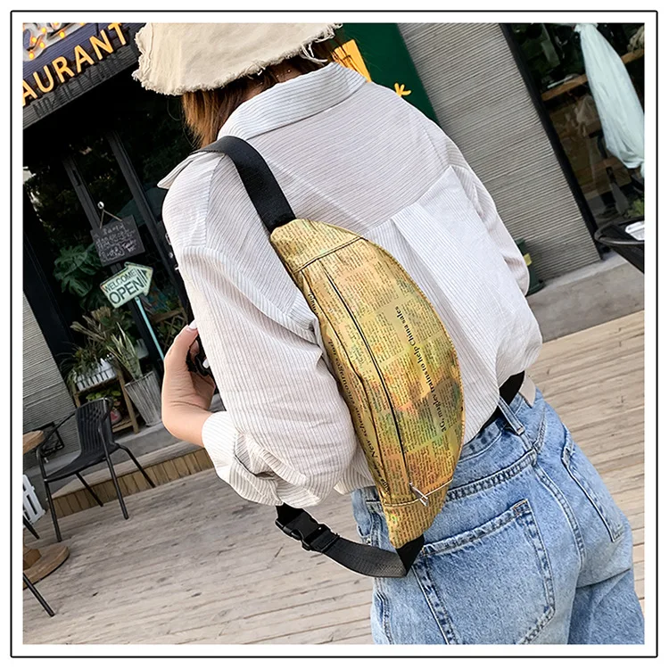 2019 летняя новая стильная пляжная сумка, прозрачный Модный женский кошелек с рисунком, водонепроницаемая поясная сумка, женская