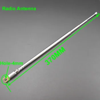 

50Pcs X Radio Telescopic Rod Antenna 370mm 4 Sections For Media Remote Control Alarm Toy Car Model Aerial aircraft NEW *KC004