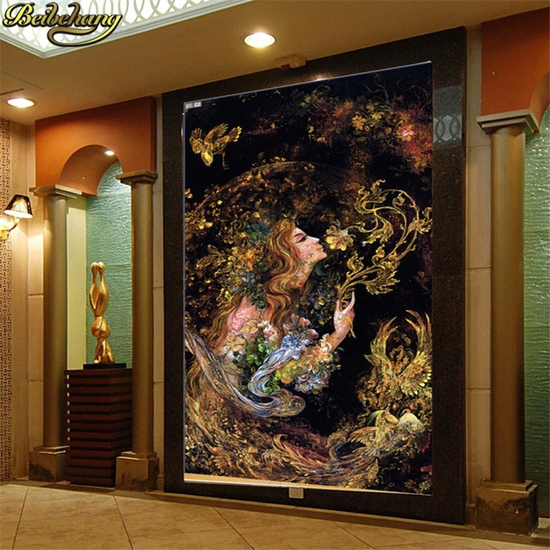 Beibehang Европейский стиль картина маслом сад фото обои 3d для стен papel де parede 3d фото обои 3d украшения дома