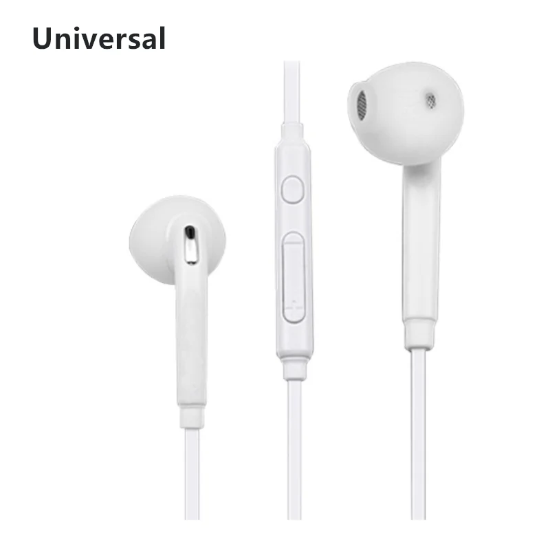 Auriculares intrauditivos con cable para teléfono móvil Huawei, Xiaomi S6, 3,5mm, color negro