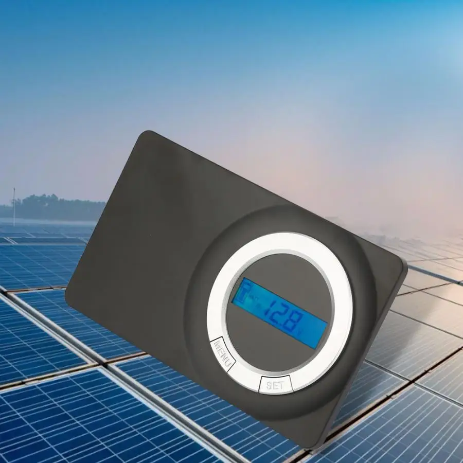

30A 12V/24V Solar Charge Controller Flat Panel Flush Mount PWM Solar Charge Controller Regulator Embedded LCD Screen