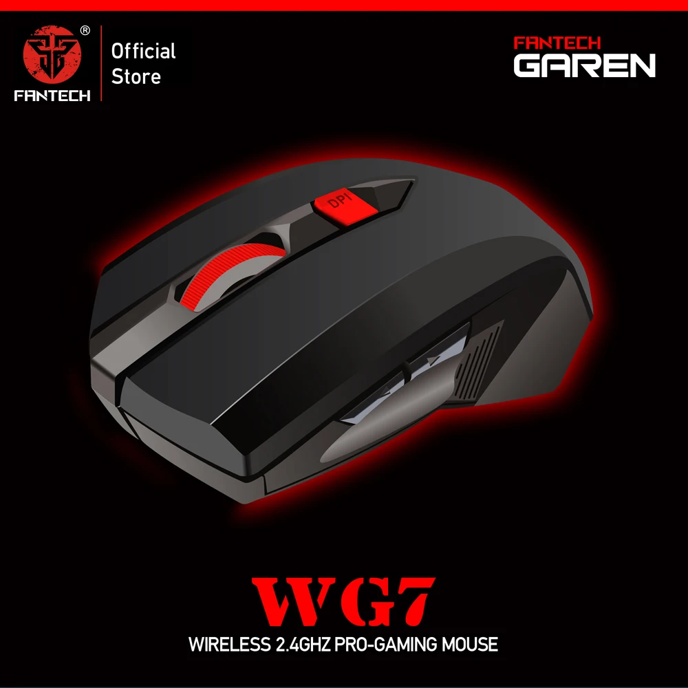 

FANTECH WG7 Gaming Mouse 2.4G Wireless Mice 10M WiFi Range 2000 DPI Computer Mouse Ergonomic Mice For FPS MOBA Mouse Gamer