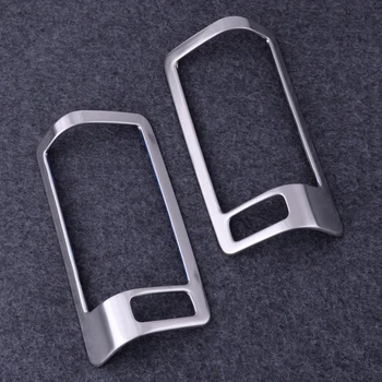 

CITALL 2pcs ABS Silver Rear B-Pillar Air Vent Outlet Frame Trim Cover Decor Frame Fit For Volvo XC60 XC90 2018