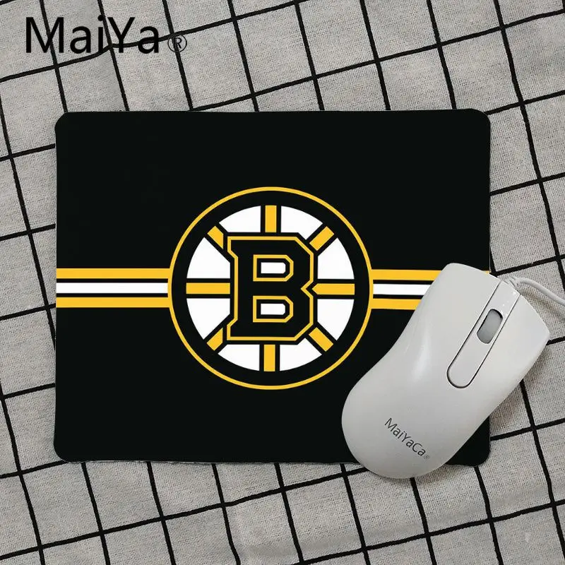 Maiya высокое качество Boston broins ледяной хоккейный коврик для мыши геймерская игра коврики Лидер продаж подставка под руку мышь - Цвет: No Lock Edge18x22cm