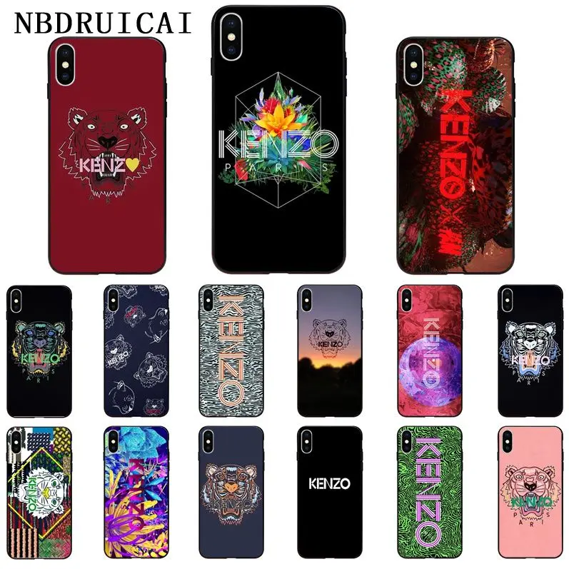 NBDRUICAI ревущий Тигр бренд голова высокого качества силиконовый чехол для телефона