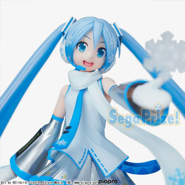 Оригинальная фигурка SEGA Miku Сноу версия. Фигурка SPM модель куклы из ПВХ