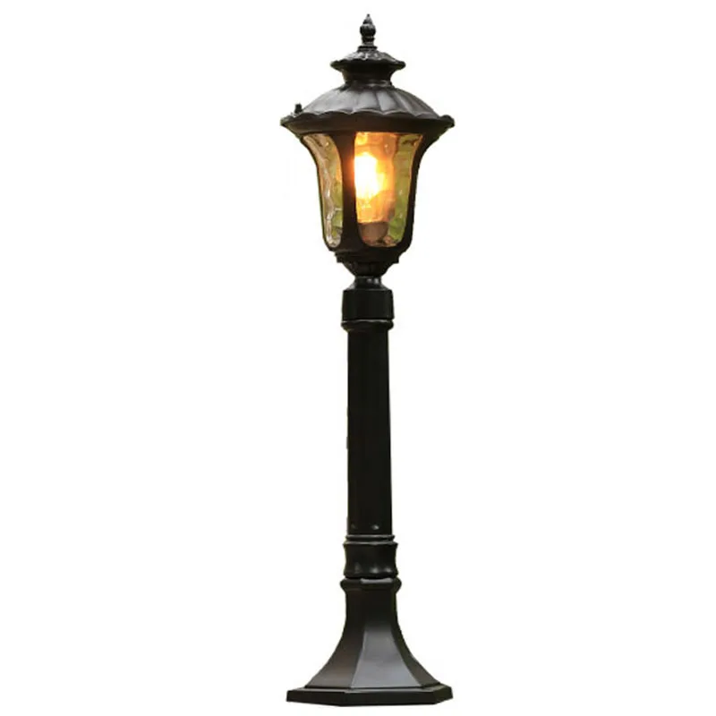 European Style Retro Home/Engineering Lawn Light Outdoor Waterproof Garden Road High Pole Light E27 solar garden lights
