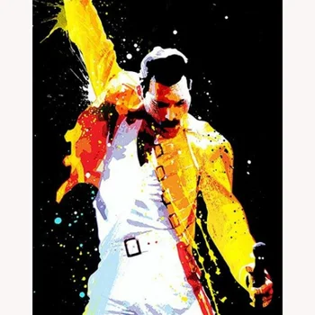 

5d Mosaic DIY diamond art painting Queen Band Freddie Mercury Embroidery full Rhinestone Picture Cross Stitch Wall Home Decor