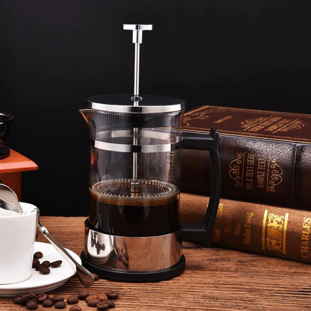 Stainless Classic French Press Tea Espresso Coffee Maker 350ml 12oz 1-2 Cups