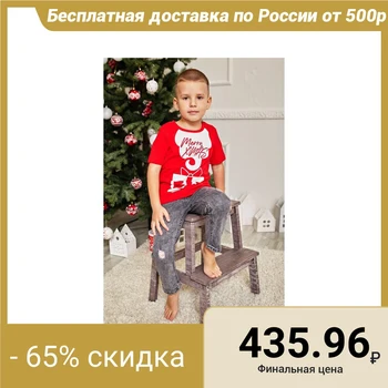 

T-shirt children's KAFTAN "X-mas" river 34 (122-128), red 4293870