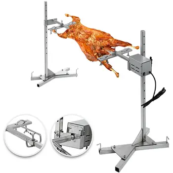 

Spit Roaster Rotisserie Pig Lamb Roast BBQ Portable Picnic Outdoor Cooker Grill
