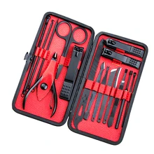 16 шт. кусачки для ногтей из нержавеющей стали иглы для удаления акне Красота маникюрный набор педикюрные принадлежности