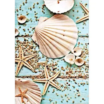 

5D Diamond Painting Seashell by Number Kits, Painting Cross Stitch Full Drill 95AE