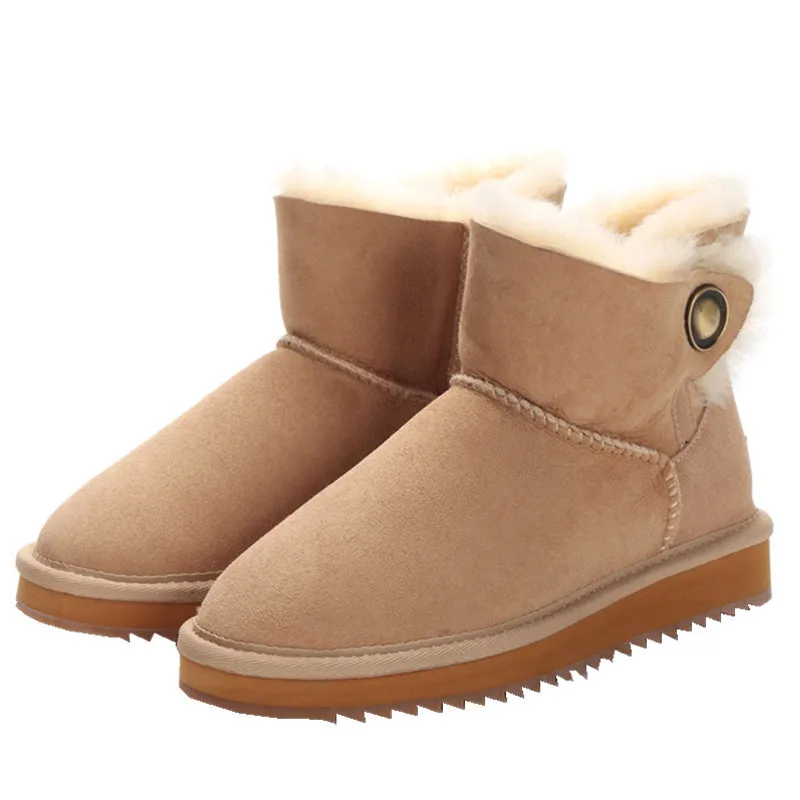 100% Natural Wool New Arrival 2020 Woman Winter Classic Snow Boots Genuine Sheepskin Women's Boots High Quality Shoes Women