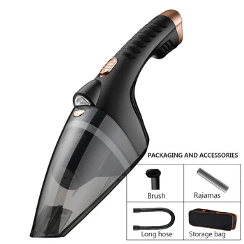 

2020 New Design Wired Handheld Mini Portable Car Vaccum Cleaner Wet/Dry portable 4700PA Small Vacuum Cleaner For Airplane/Ship