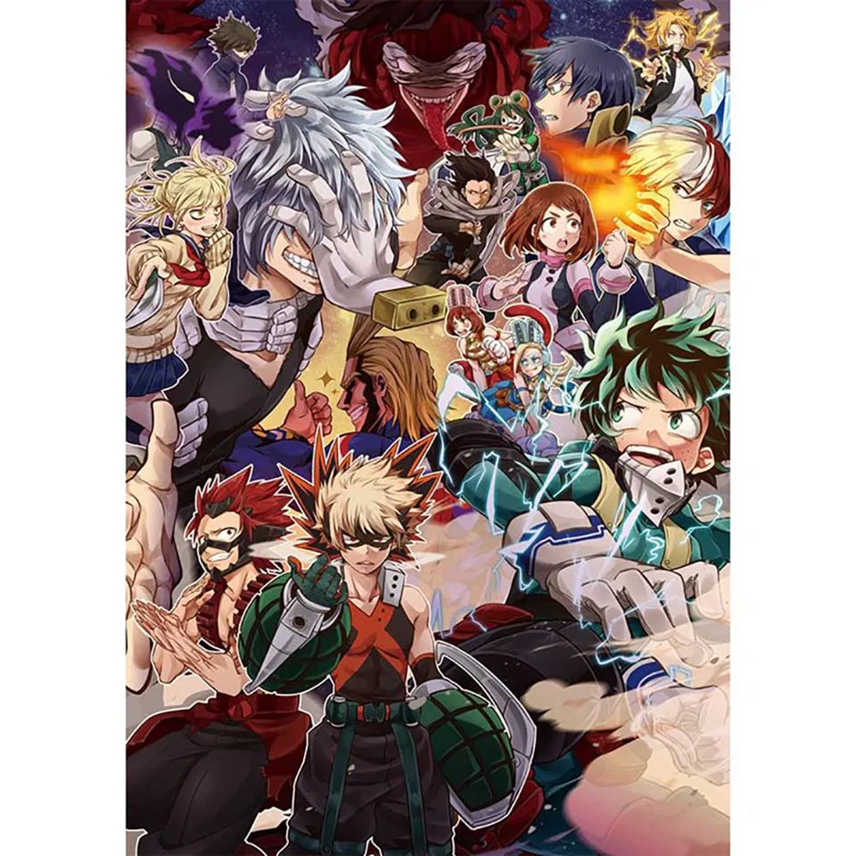 Настенное искусство 5d алмазная вышивка ручной работы крестиком аниме мой герой