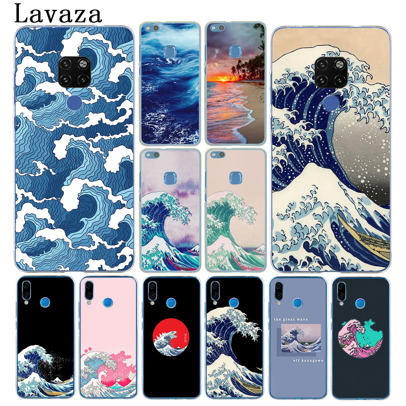 Жесткий чехол для телефона Lavaza The Great Wave off Kanagawa Huawei Mate 30 10 20 Pro Lite Y6 Prime Nova 5I 4 3i 3 2i 2
