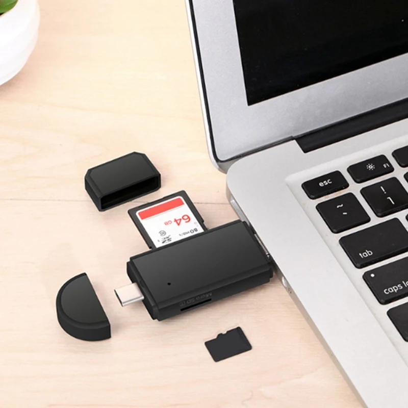 Кард-ридер флэш-накопитель высокоскоростной USB 2,0 TF/SD/Micro SD Kart Тип C кард-ридер для Android Phone Tablet PC