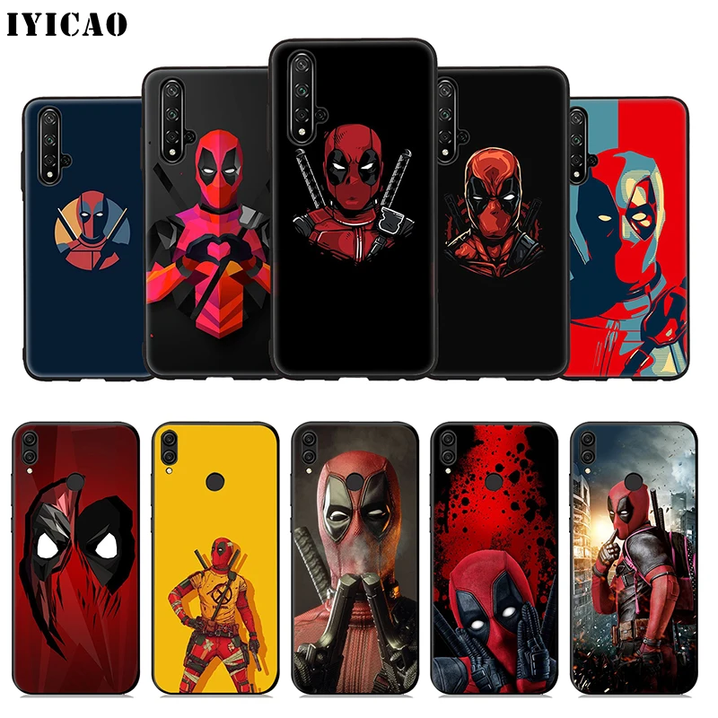IYICAO Дедпул от Marvel мягкий чехол для huawei Honor 20 10 9X9 8X 8C 8 7X 7A 6A Lite рro вид Примечание