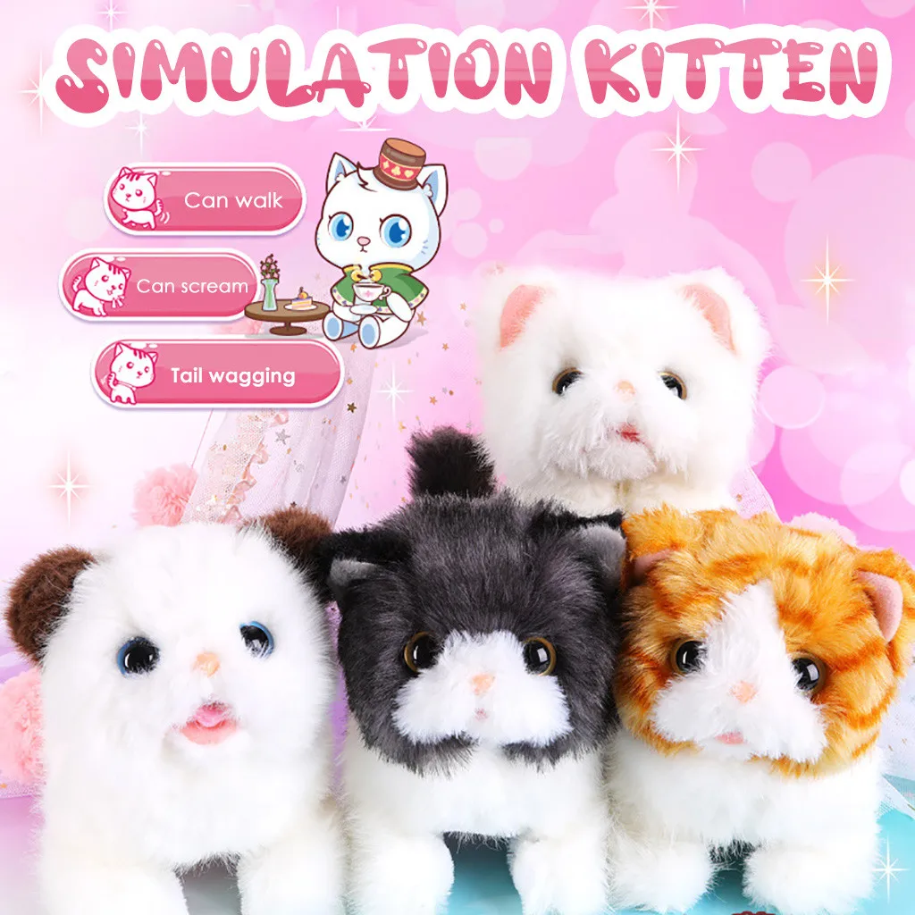 Kawaii мягкие куклы электронный питомец Электрический моделирование детская