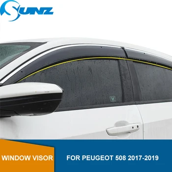 

Side Window Deflectors For Peugeot 508 2017 2018 2019 Window Visor Vent Shades Sun Rain Deflector Guards SUNZ