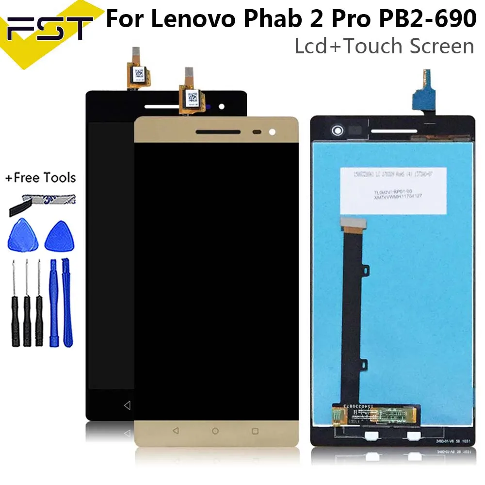 Для Lenovo Phab 2 Pro PB2 690M P690 690 ЖК дисплей и сенсорный экран дигитайзер в сборе Замена с