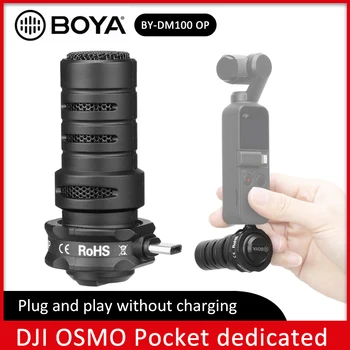 

BOYA BY-DM100-OP Type-C Shotgun Microphone Omnidirectional Plug-in Digital Condenser Mic With Windshield Bag for DJI OSMO Pocket