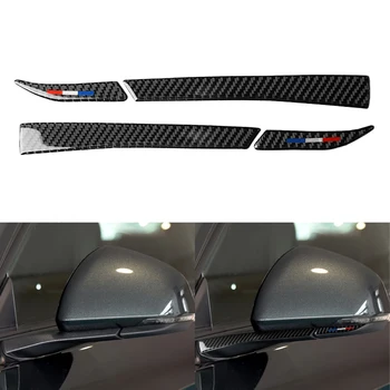 

Car Rearview Side Mirror Trim Decal Sticker For Ford Mustang 2015-up High Quality Real Carbon Fiber Car Decorative Stickers