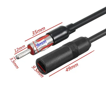 

Extension Cable Cord Car Black Male to Female Universal Radio 180cm High Quality Durable Hot Latest Stock Cheap