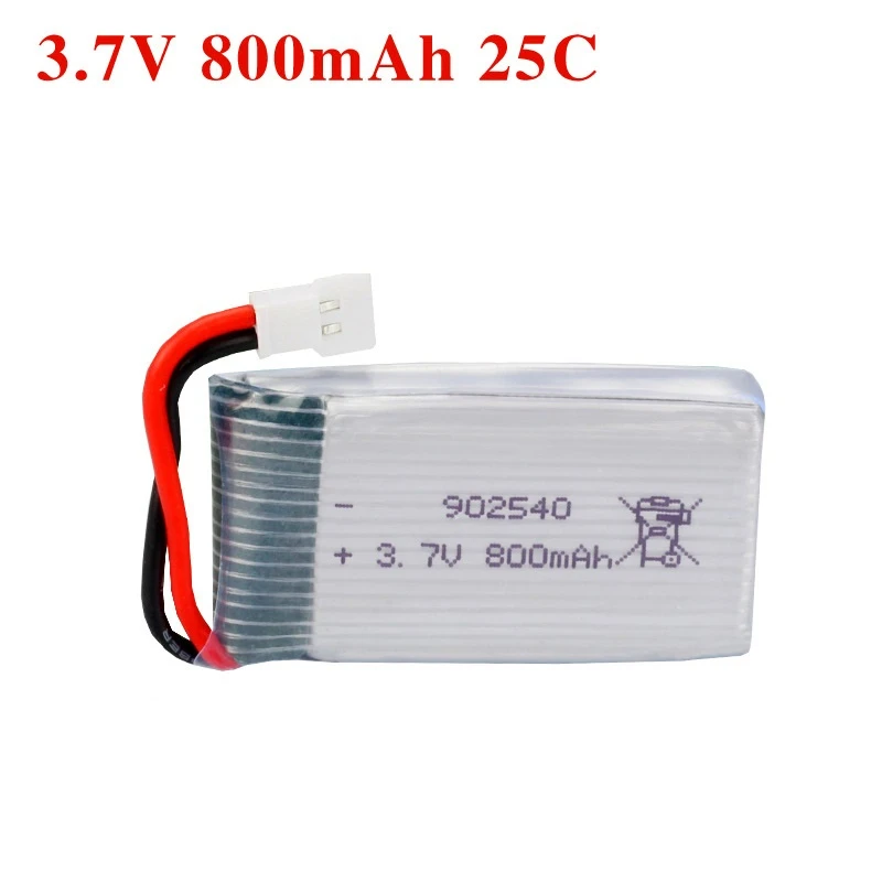 20 шт./лот 3,7 V 800 мА/ч, Батарея для Syma X5 X5C X5S X5HW X5HC X5SW M68 X400 X500 X800 четыре оси модель самолета 902540 3,7 V Батарея