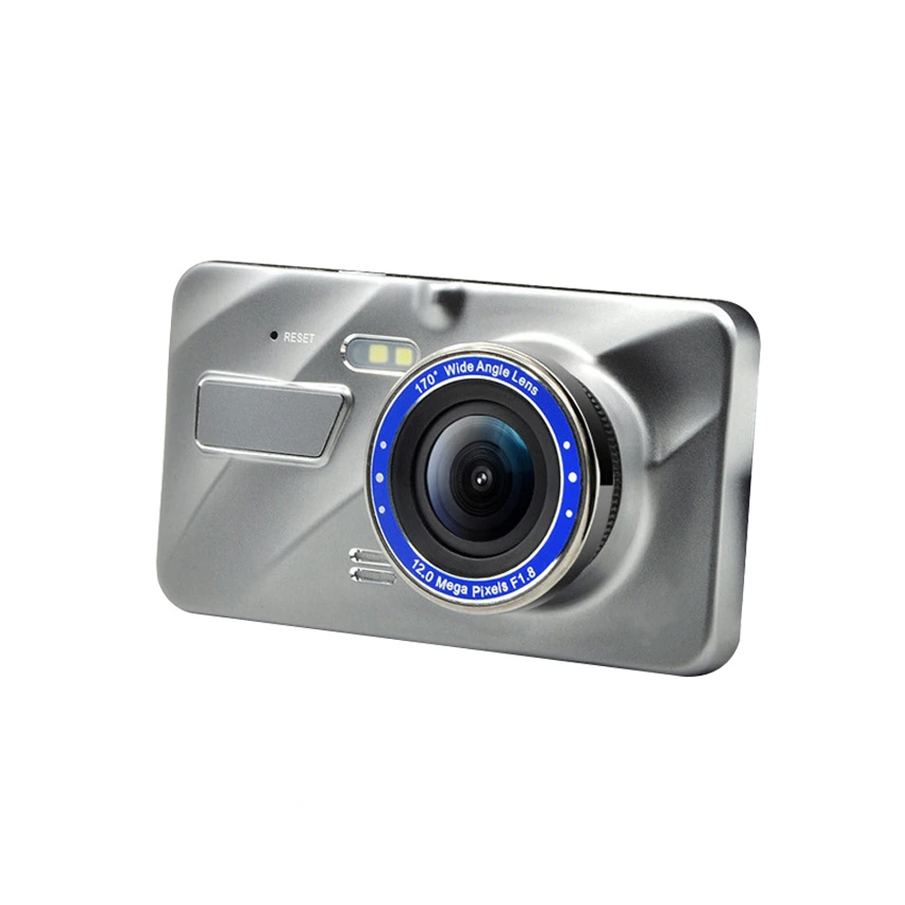 Leadfan HD 4 дюйма с двойным объективом 1080P Скрытая широкоугольная камера для вождения