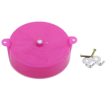 

5 Grid Funny Pet Bird Feeder Parrot Food Storage Container Transparent Hanging Foraging Rotating Bird Food Bowl Bird Play Toy