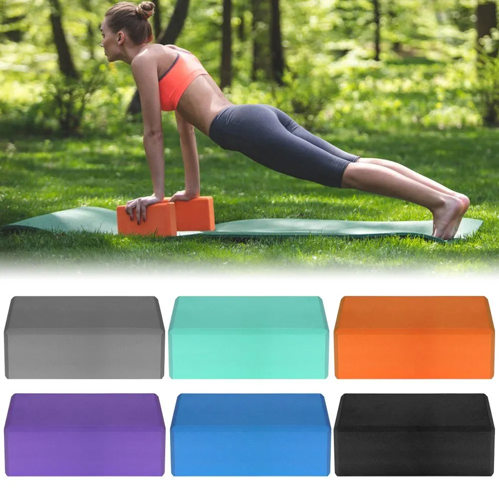 1PCS / 2PCS EVA Yoga Blocks Latex free Non slip Surface for Yoga