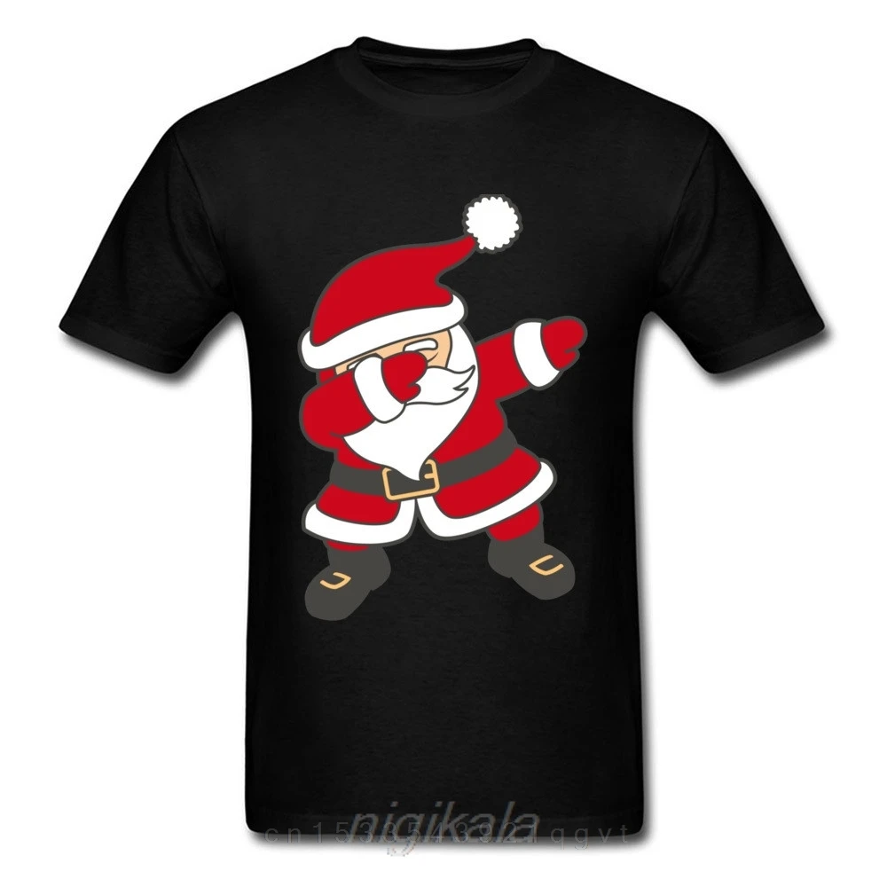 Футболка с рождественским подарком Мужская футболка рисунком деда мороза