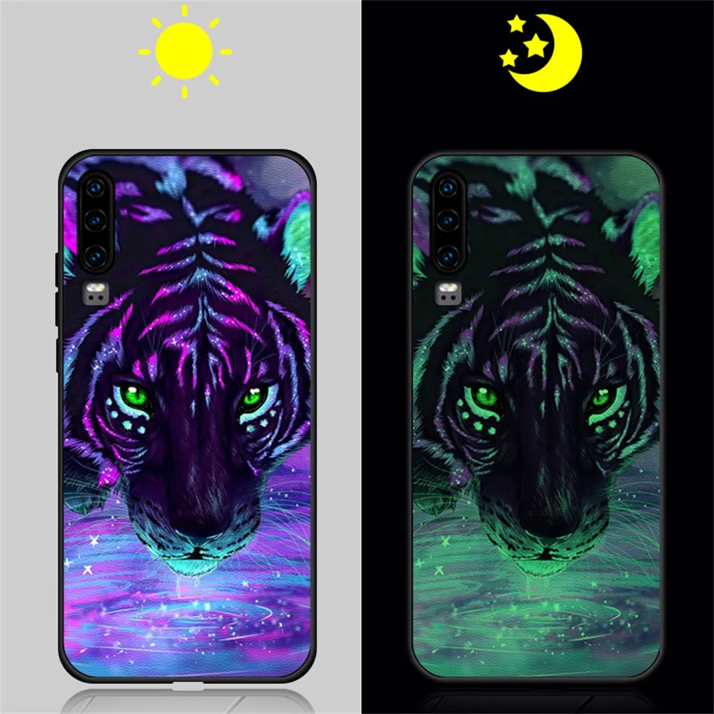 Чехол для телефона светящийся для Honor 10 Lite 20 Pro 7X чехол силиконовый кожаный чехол для huawei P Smart светящийся чехол для Honor 10 20 - Цвет: 30