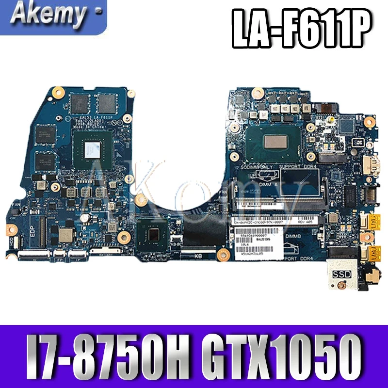 Samxinno CAL53 LA-F611P Laptop Moederbord Voor Dell G3 15-3579 3579 Originele Moederbord I7-8750H GTX1050 Samxinno CAL53 LA-F611P Laptop Moederbord Voor Dell G3 15-3579 3579 Originele Moederbord I7-8750H GTX1050