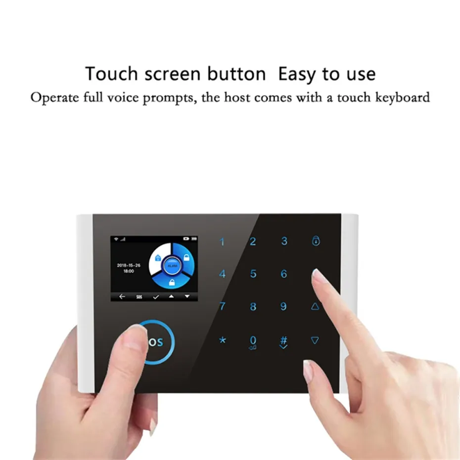 2019 GSM Burglar Alarm System APP Remote Control Smart Home Intelligent 2.4 inch Touch Panel GSM GPRS Wifi Alarm Security System 2019 GSM Burglar Alarm System APP Remote Control Smart Home Intelligent 2.4 inch Touch Panel GSM GPRS Wifi Alarm Security System