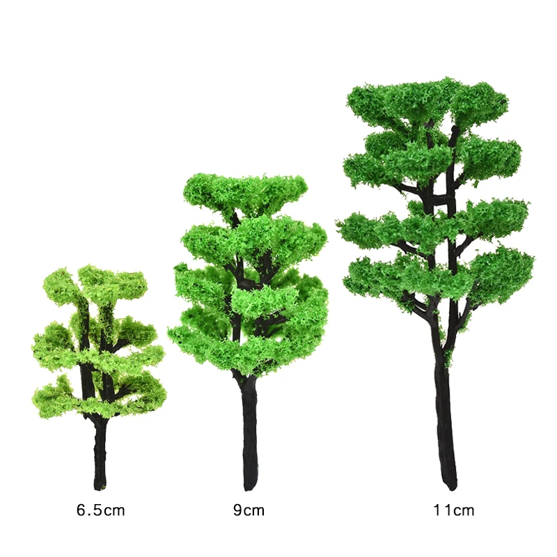 

3pcs/Set Artificial Moss Green Fake Tree Model Resin Figurines Fairy Garden Miniatures Desk Acessories DIY Terrarium Landscape