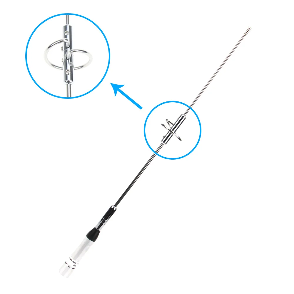 Антенна NL-770S-PL259 UHF VHF Двухдиапазонная 144-430 МГц для автомобильных радиоприемников Kenwood длинная Ranger рация антенна для рации