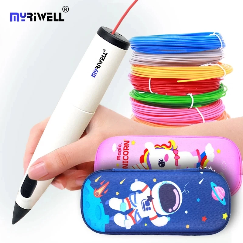 

Myriwell RP-300B 3D ручка и PCL 1,75 мм нити с ручкой чехол, 2021 Новый 3D ручка. Самые лучшие подарки на день рождения