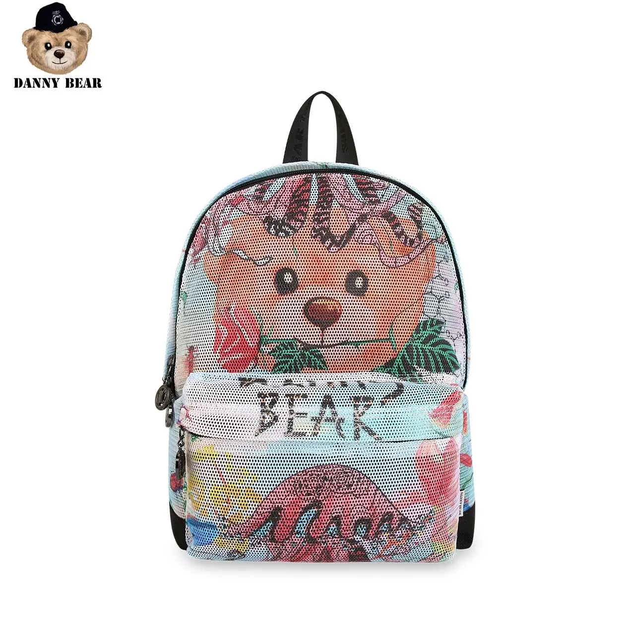 Danny Bear/женский рюкзак с принтом медведя из мультфильма студенческий милый для