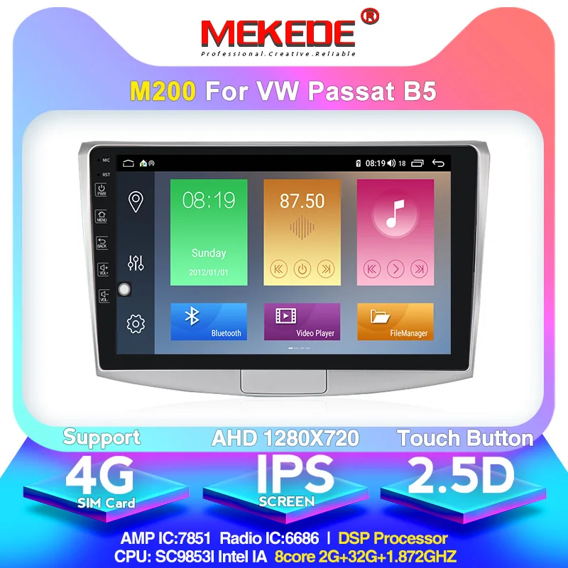 4G LTE ips экран 4G+ 64G Android 10,0 автомобильный радиодсп плеер для VW Volkswagen Passat B5 B6 B7 2010 2011 2012 2013 Golf - Цвет: 32G model
