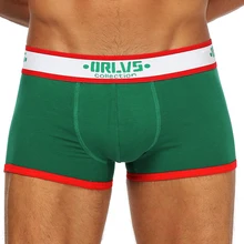 Мужское термобелье гей трусы-боксеры быстросохнущая сетка удобные трусы, Cueca танга однотонные мужские боксеры, одежда для сна, OR172