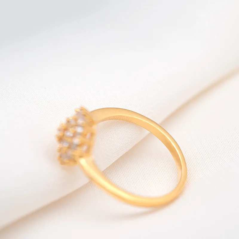 Wedding Rings Gold 14K 1.5 Carats Diamond For Women Luxury Engagement