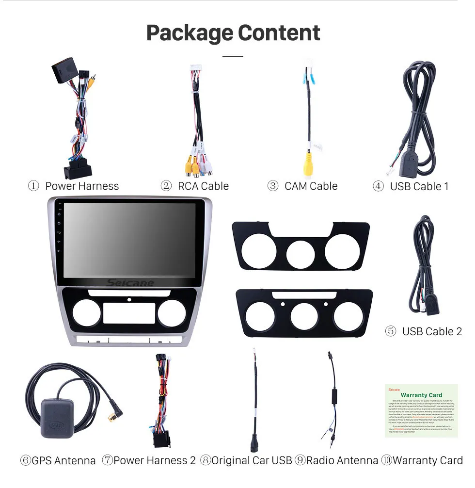 Flash Deal Seicane 2 DIN Android 9.0 10.1 Inch Car Radio Quad Core Stereo GPS Multimedia Player For 2007-2014 VW Volkswagen SKODA Octavia 14 Flash Deal Seicane 2 DIN Android 9.0 10.1 Inch Car Radio Quad Core Stereo GPS Multimedia Player For 2007-2014 VW Volkswagen SKODA Octavia 14
