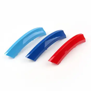 

Areyourshop New M Color Kidney Grille Bar Cover Decal Stripe Clip for BMW X6 E71/E72 2008-2011 Grille Cover Cips Car Parts