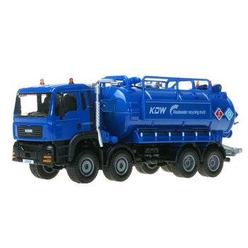 

1:50 17 x 4.5 x 7cm Wastewater Recovery Vehicle Alloy Transport Engineering Vehicle Model Boys Gift For 8 years old - Blue